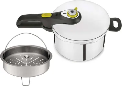 Produktbild von TEFAL Secure 5 Neo® 6,0 L Schnellkochtopf Mit Garkorb Und Dreifuß - Edelstahl