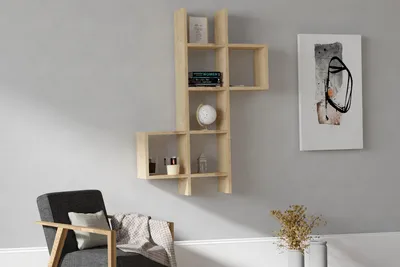 Obrázok produktu pre Skye Decor, Polica - Dikedu (dub zafírový)
