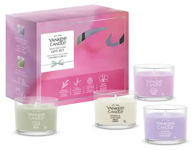 Zdjęcie produktu dla Świece Yankee Candle, zestaw 4 sztuk, w szklanych pojemnikach