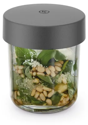 Obrázek produktu pro Kenwood KAG30.000GY, Mlecí nástavec, Šedá, Průhledná, Sklo, Nerezová ocel, 880 g, 2 kusů