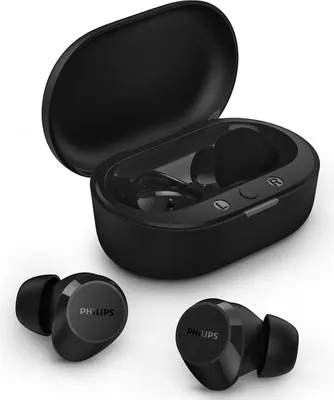 Produktbild von Philips TAT1209BK True Wireless In Ear Bluetooth Headphones - Small Buds. Great Value Natural Sound. Dynamic bass, Pocket-Sized Charging case, Clear Calls - Black