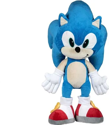 Zdjęcie produktu dla Maskotka Gustaw Duży XXL SONIC PRIME - 70cm, postać z bajki, miś pluszowy, miś przytulanka XXL pluszowa zabawka, przytulanka Gigant Miś