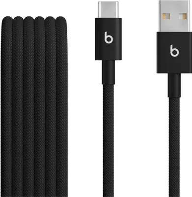 Image de Apple Beats Câble tissé USB-A vers USB-C (1,5m) - Bolt Noir