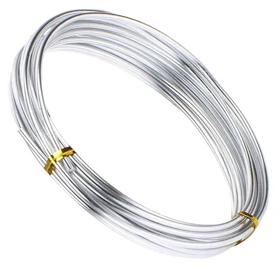 Aluminiumdraht 30 m x 1 mm silber für Schmuck und Basteln