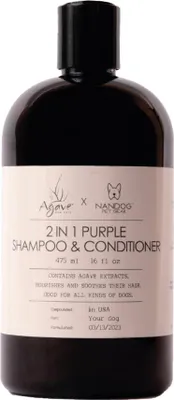 Produktbild von Agave Pet 2-1 Purple Shampoo 475ml