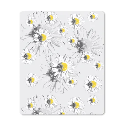 Produktbild von MuchoWow® Mauspad Mousepad Gänseblümchen - Kamille - Blumen - Muster 30x40 cm - Mousepads - Maus Mat - Pad - Mausunterlage - Mausmatten