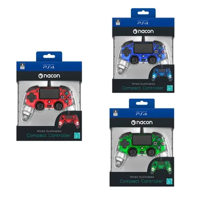 Zdjęcie produktu dla Kontroler Nacon PS4 Light Edition czerwony