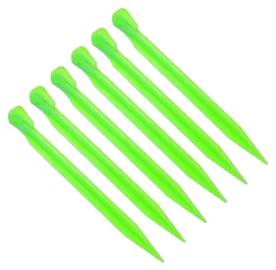 Obrázek produktu pro High Peak - kolíky do stanu, plastové, balení po 6 ks PP7191 (jednotná velikost) (zelené)