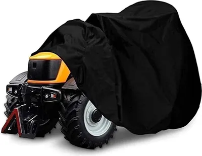 Produktbild von Rasenmäher Abdeckplane Rasentraktor Abdeckhaube Abdeckung UV-beständig wasserdichte Aufsitzmäher Staubschutz Wetterschutz Hülle Garten Outdoor Schutzhülle (Color : Black, Size : XXL)