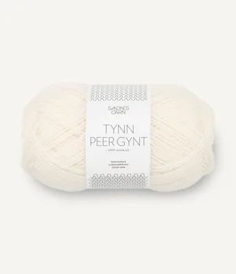 Produktbild von Sandnes Garn Tynn Peer Gynt 1002 Ecru Garn 100 g – Strick- und Häkelgarn