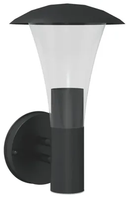 Image de vidaXL Applique murale extérieure noir acier inoxydable