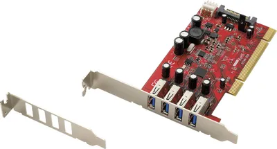 Zdjęcie produktu dla 4-portowa karta USB 3.0 PCI z chipsetem NEC