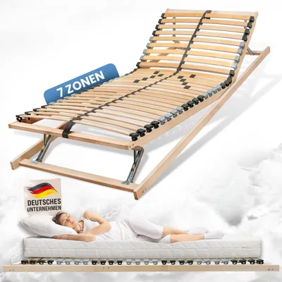 Produktbild von Coemo 7 Zonen Lattenrost Ergo KF 120x200 cm mit Kopf- & Fußteilverstellung