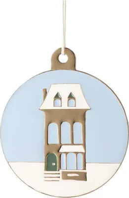 Produktbild von Räder Winterornament Goldenes Haus 8x7x0,2cm