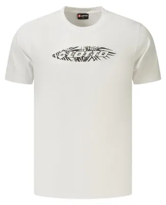Produktbild von Weißes Herren Kurzarmshirt mit Rundhals und Logo-Print