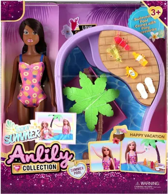 Produktbild von Modepuppe Sommer Set Pool Zubehör - Fashion Pop Spielzeug