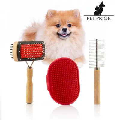 Immagine prodotto di Set di spazzole per cani Collection Pet Prior (3 pezzi)