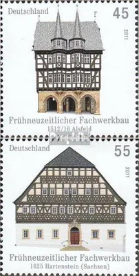Produktbild von Briefmarken BRD (BR.Deutschland) 2011 Mi 2861-2862 (kompl.Ausg.) postfrisch Fachwerkbauten in Deutschland