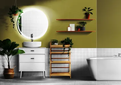 Produktbild von Zalena LED-Lichtspiegel SPICA I ( Ø 60 cm)mit 25 mm breiter Sandstrahlung