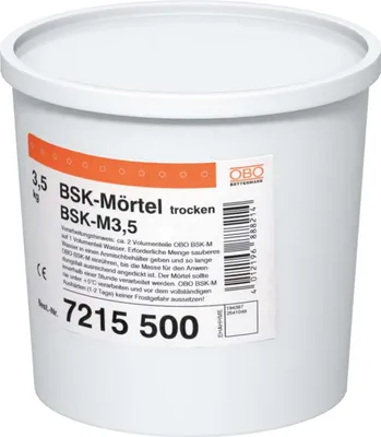 Produktbild von OBO BSK-M Brandschutzkanal-Mörtel im Eimer 3,5kg Trockenfertigmörtel 7215500