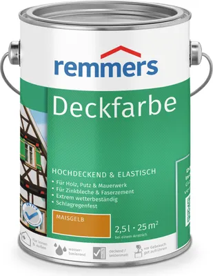 Produktbild von Remmers Deckfarbe maisgelb 2,5 l, Holzlack