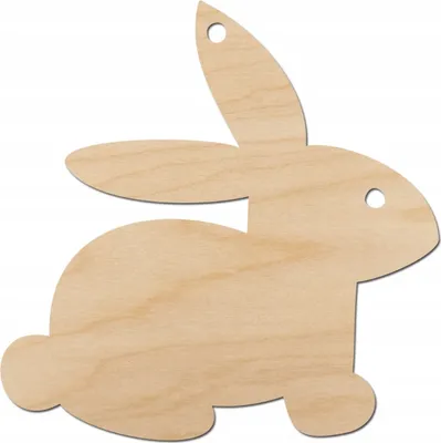 Produktbild von Anhänger aus Holz - Hase - Dekor