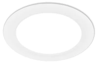 Image de Briloner Jeft 1x spot LED encastrable 230V, plat, 22 cm de diamètre, lumière blanc neutre, Blanc, Ø22 x 3 cm