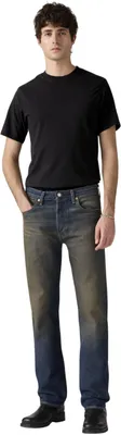 Produktbild von Levi's Herren Jeanshose 501 Original mit Knopfleiste, Straight Fit, Blau (Night