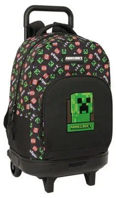Produktbild von Safta Minecraft 33l 33x45x22 Cm Rucksack Mit Rollen Schwarz Kinder Schwarz One Size