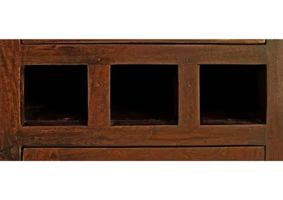 Produktbild von MASSIVMOEBEL24 Nachttisch Akazie 46x40x65 nougat lackiert OXFORD #269