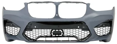 Productafbeelding van Voorbumper voor BMW X3 G01 (vanaf 2017) en X4 G02 (vanaf 2018), met zijroosters in M Tech design.