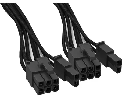 Produktbild von be quiet! CP-6620, 0,6 m, 2 x PCI-E(6+2 pin), Männlich, Männlich, Gerade, Gerade