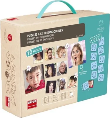 Zdjęcie produktu dla Puzzle edukacyjne Wyrażanie emocji / Akros