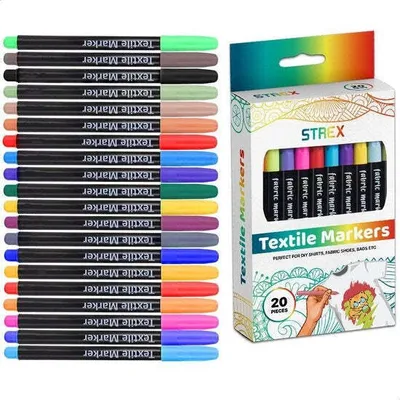 Produktbild von Strex Strex Textilmarkierer - 20 Stück - Kleidungsmarkierer - Textilmarkierer