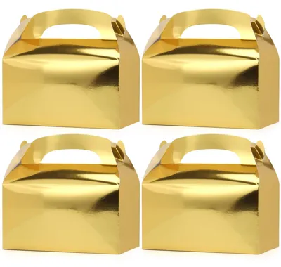 Produktbild von Geschenkbox Gold, 16 x 9 x 8,6 cm, 15 Stück, für Geschenke