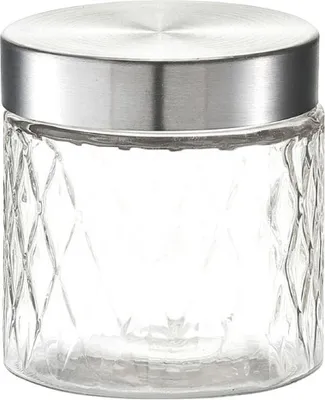 Immagine prodotto di Contenitore per alimenti Zeller, vetro/metall, 750 ml, trasparente/argento