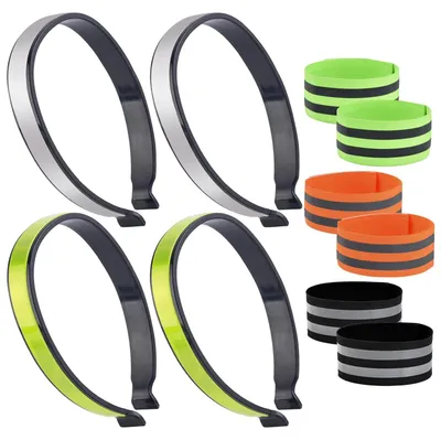 Productafbeelding van Reflecterende Trousers Clips en Armband - Geschikt voor Fietsen en Joggen