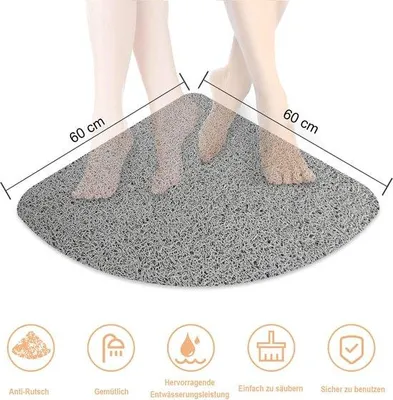 Produktbild von Famanu Duschmatte Antirutschmatte – Badezimmeraccessoire 60 x 60 cm