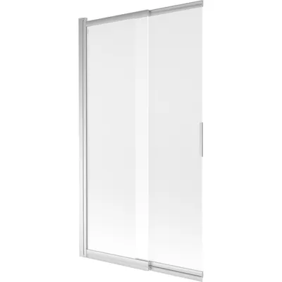 Zdjęcie produktu dla Mexen Fox parawan nawannowy 2-skrzydłowy przesuwny 100 x 150 cm, szron, chrom - 891-100-002-01-30