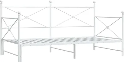 Obrázek produktu pro Lehátko bez matrace 107x203 cm Bílá ocel