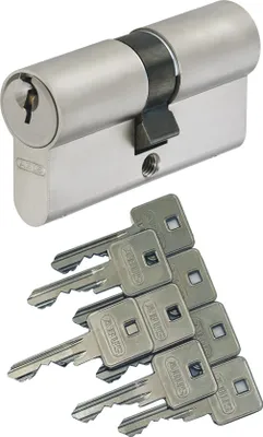 Produktbild von ABUS A93 Doppelzylinder 30/30mm mit 8 Schlüssel, mit Not-u. Gefahrenfunktion und Bohrschutz, Profil C73 C83