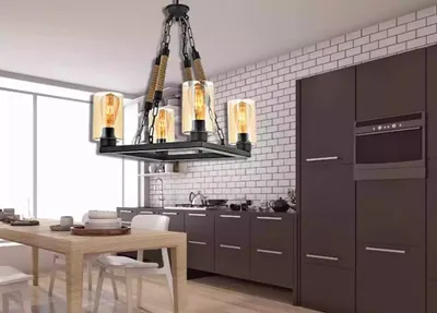 Immagine prodotto di Lampadario Lampadario da soffitto Lampade di vetro Nero