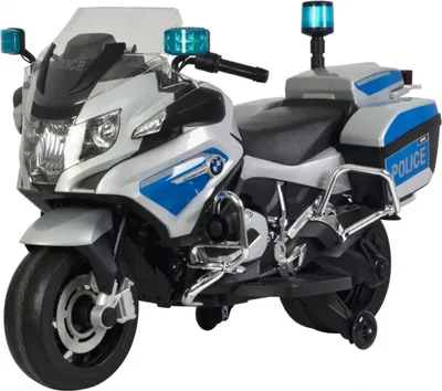 Produktbild von MOTOR na akumulator BMW POLICJA dla dzieci + kogut Pojazd elektryczny