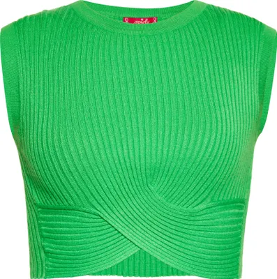 Image de SWIRLY haut court pour femmes - vert, XL