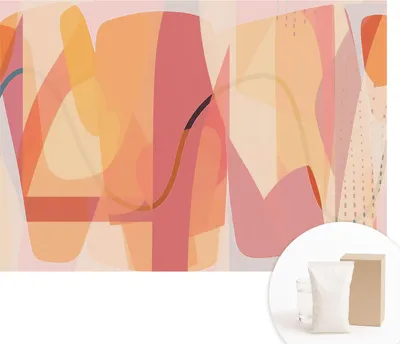 Produktbild von Fototapete - Wandbilder für Wohnzimmer - 208x146 cm - Dekorative Wandfolie - Modernes Design für Wanddekoration - Tapeten für Innenräume - Farbenfrohe Abstraktion