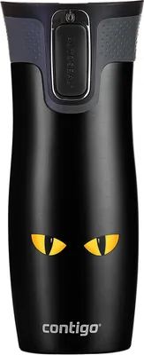 Zdjęcie produktu dla ContiGo! West Loop 2.0 kubek termiczny premium 470ml „Cat Eyes” - Czarny