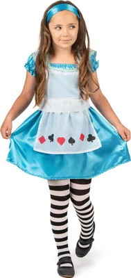 Produktbild von Zauberhafte Alice Märchenkostüm für Kinder blau-weiss - 92/104 (3-4 Jahre)