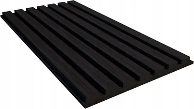Zdjęcie produktu dla Lamele Ścienne Akustyczne PCV na Czarnym Filcu 30x60x2 cm 2 szt