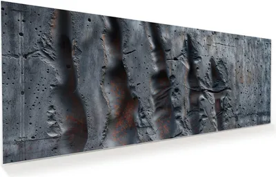Produktbild von Glasbild 125x50cm in XXL für Wohnzimmer, Schlafzimmer Motiv Strukturiertes Muster