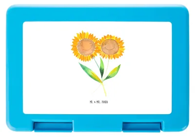 Produktbild von Mr. & Mrs. Panda Bento Box Blume Sonnenblume - Weiß - Geschenk, Snackbox, Frischhaltedose, Lieblingsmensch, Essensbox, Lunchbox, Bentobox, Beste Freundin, Best Friends